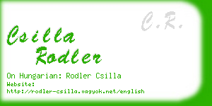 csilla rodler business card